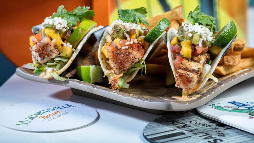 Island Fish Tacos From The Salty Rim Bar And Grill At Margaritaville Resort Orlando.