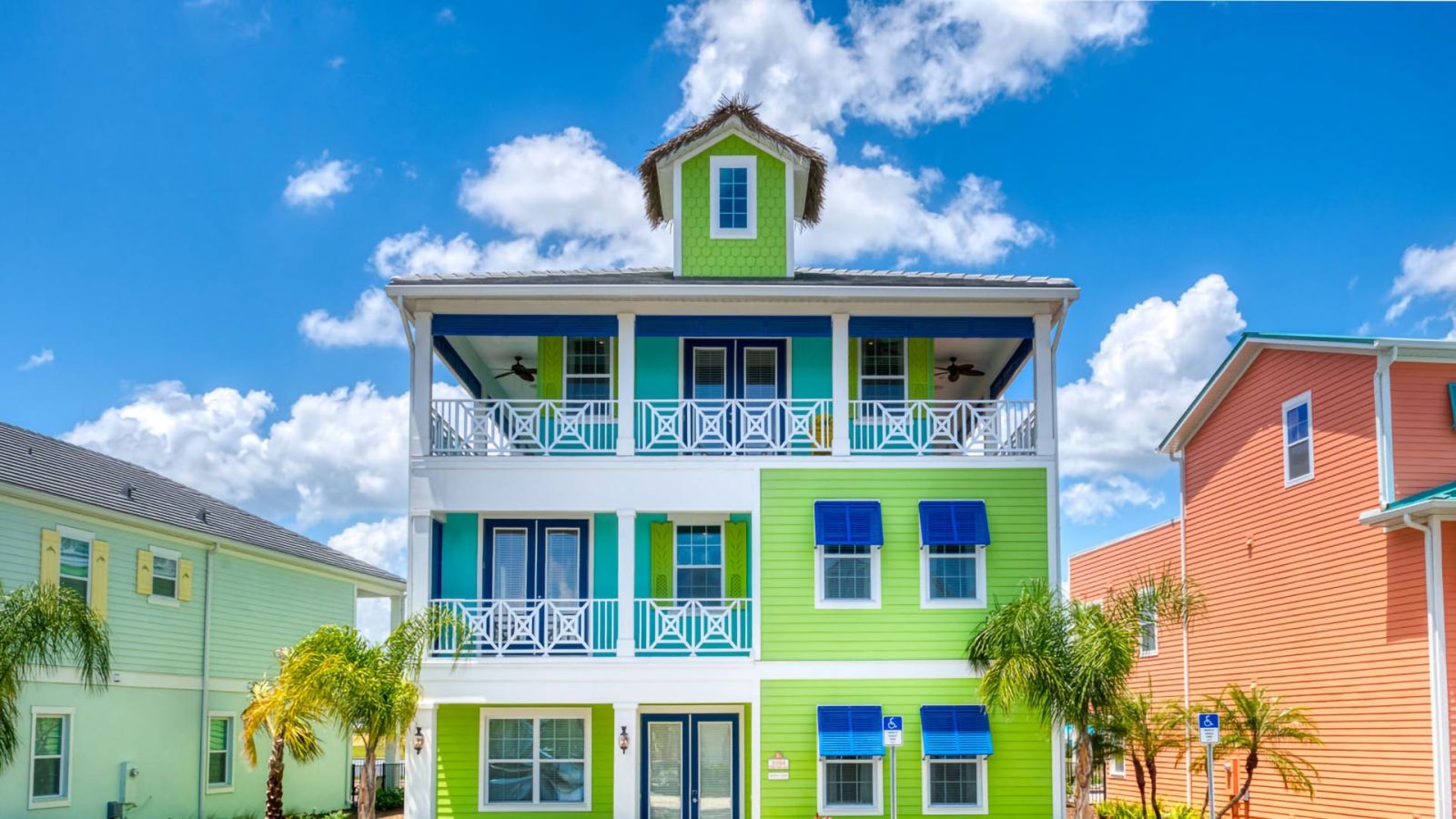 8-bedroom cottage with 3 floors at Margaritaville Resort Orlando.