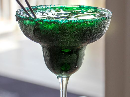 Black Magic An Iced Green Cocktail. 
