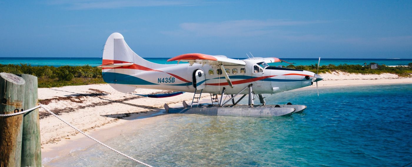 A Airplane That Is Sitting In The Water