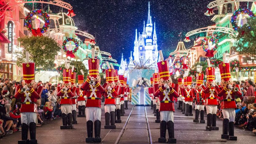 Parade of toy soldiers at Mickey's Very Merry Christmas Party | Magic Kingdom, Disney World, Orlando