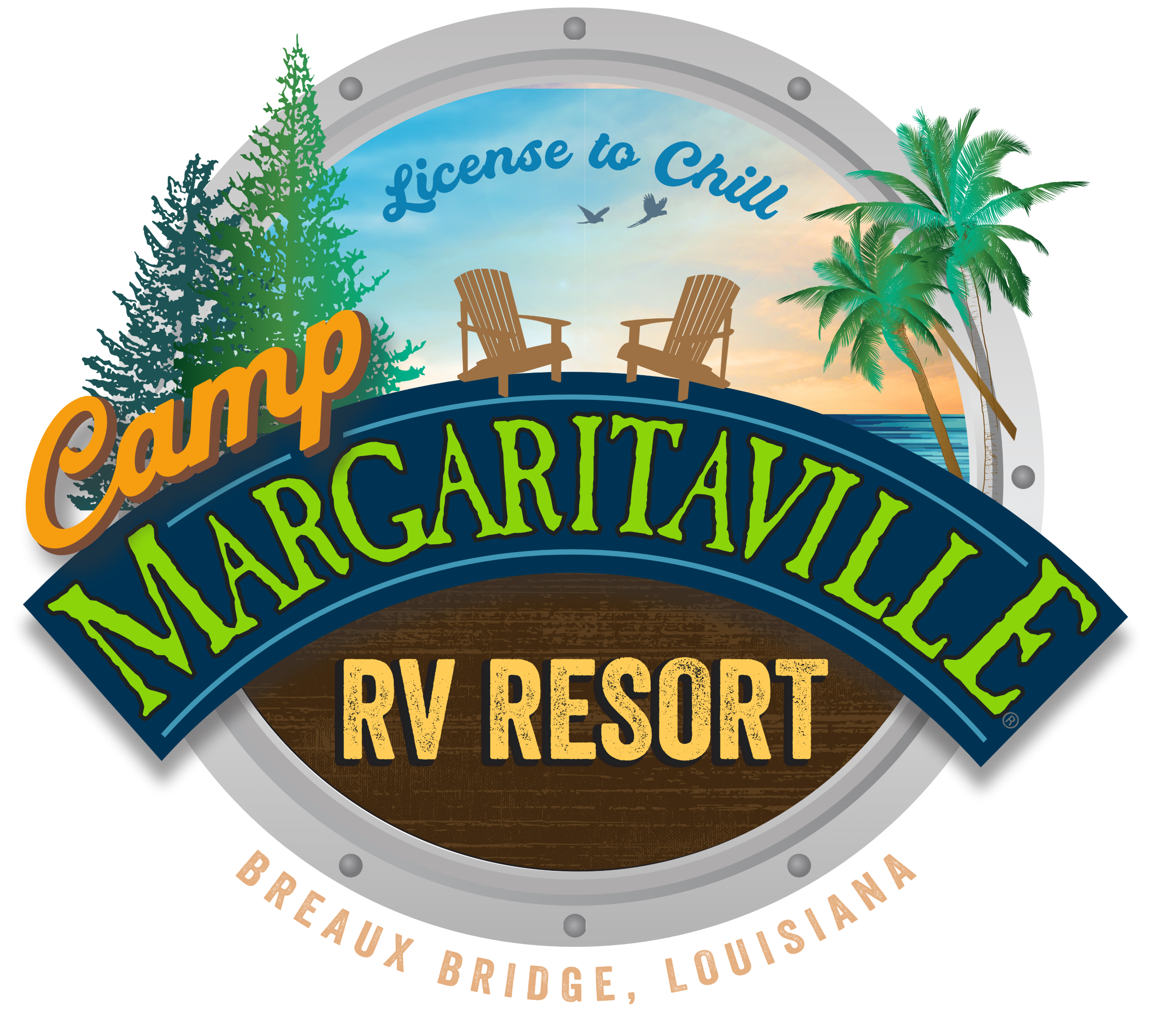 (Old) Camp Margaritaville RV Resort Breaux Bridge Logo