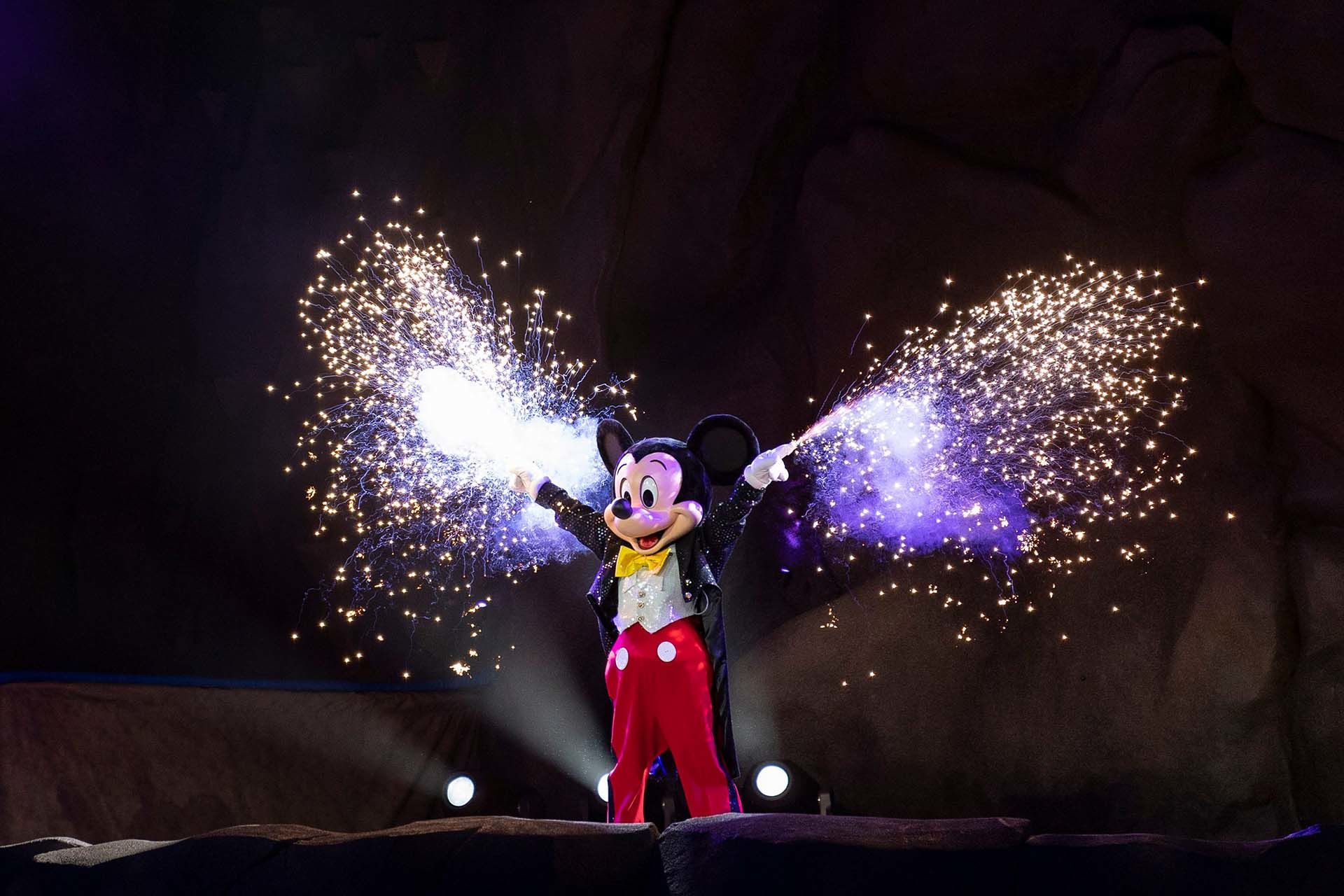 Mickey Mouse takes center stage when Fantasmic! makes its long-awaited return on Nov. 3, 2022, at Disney’s Hollywood Studios at Walt Disney World Resort in Lake Buena Vista, Fla.