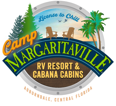 Camp Margaritaville RV Resort & Cabana Cabins Auburndale Logo